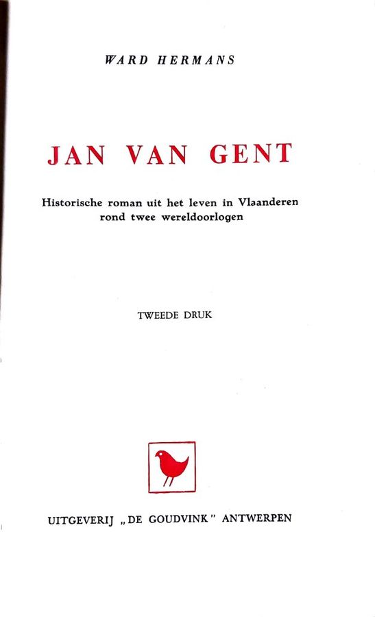 Boekomslag van Jan van Gent