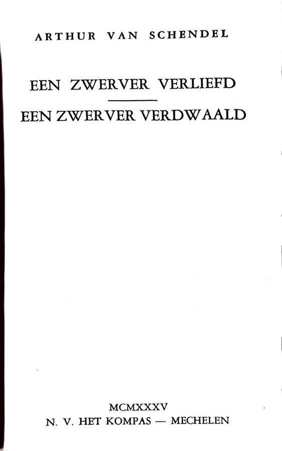 Boekomslag van Een zwerver verliefd / Een zwerver verdwaald